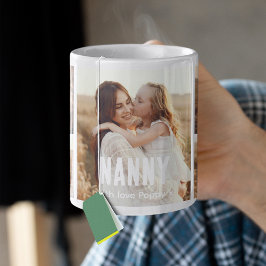 Taza De Café Collage de 5 fotos de moda para niñera