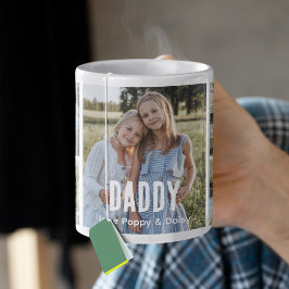 Taza De Café Collage de 5 fotos de moda para Papá