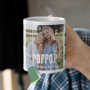 Taza De Café Collage de 5 fotos de moda para Poppop