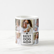 Collage de 7 fotos de la mejor mamá de perros mode