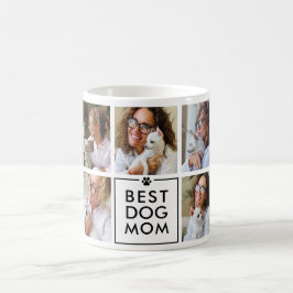 Taza De Café Collage de 7 fotos de la mejor mamá de perros mode