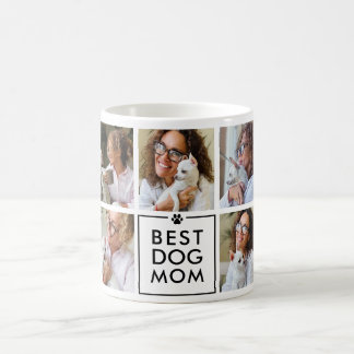Taza De Café Collage de 7 fotos de la mejor mamá de perros mode