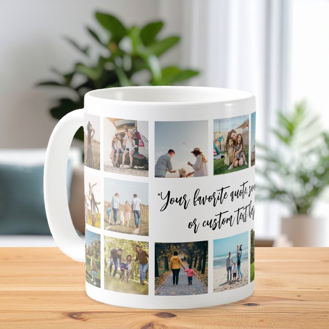 Taza De Café Collage de fotos 18 personalizado moderno (Subido por el creador)