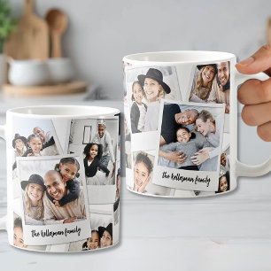 Taza De Café Collage de fotos antiguas personalizadas