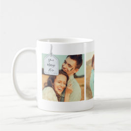 Taza De Café Collage de fotos de Boda de mensajes Personalizado