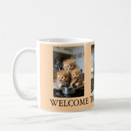 Taza De Café Collage de fotos de gatos Mejor papá de gatos