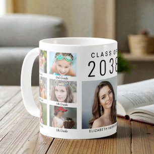 Taza De Café Collage de fotos de graduación