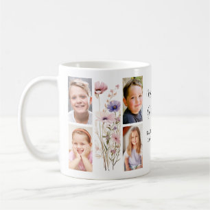 Taza De Café Collage de fotos de la abuela