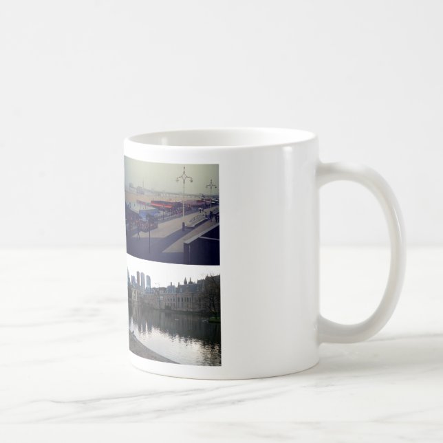 Taza De Café Collage de fotos de La Haya 3 (Derecha)