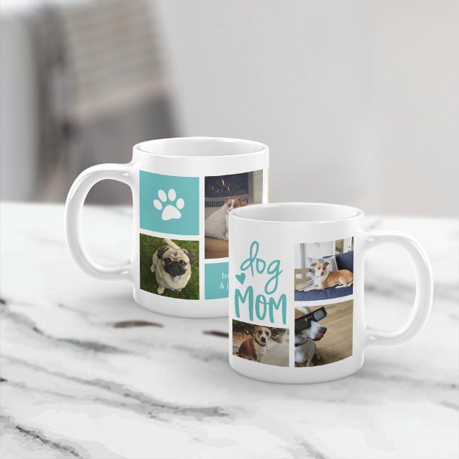 Taza De Café Collage de fotos de Mascota de perro lindo tae taz (Subido por el creador)