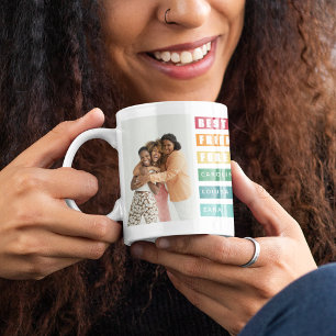 Taza De Café Collage de fotos de moda de los mejores amigos par