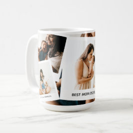 Taza De Café Collage de Fotos de Moda 'La Mejor Mamá del Mundo'
