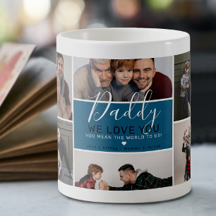 Taza De Café Collage de fotos de papá moderno y lindo regalo ca