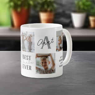 Taza De Café Collage de Fotos de Tía Moderna