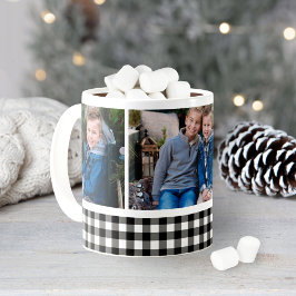 Taza De Café Collage de fotos de vacaciones de búfalo negro