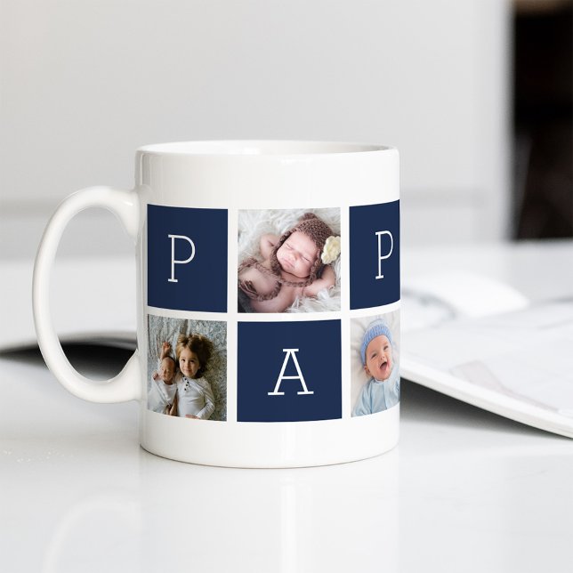 Taza De Café Collage de fotos del abuelo del personalizado Papp (Subido por el creador)