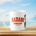 Taza De Café Collage de fotos del club de papá de Badass Guay F<br><div class="desc">¡Únete al Club de papá de Badass con esta fresca taza! Diseño de collage de fotos de moda para un regalo divertido del Día del Padre. ¡Salud a los padres increíbles!</div>