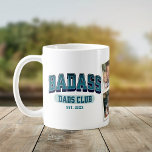 Taza De Café Collage de fotos del club de papá de Badass Guay F<br><div class="desc">¡Únete al Club de papá de Badass con esta fresca taza! Diseño de collage de fotos de moda para un regalo divertido del Día del Padre. ¡Salud a los padres increíbles!</div>