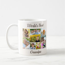 Taza De Café Collage de fotos del mejor abuelo del mundo