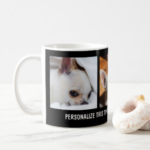 Taza De Café Collage de fotos del personalizado de su perro mas