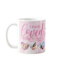 Collage de fotos día de San Valentín Rosa Amado de