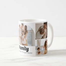 Taza De Café Collage de fotos familiar - 5 fotos y texto Person