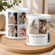 Collage de Fotos Familiares con Texto Personalizad