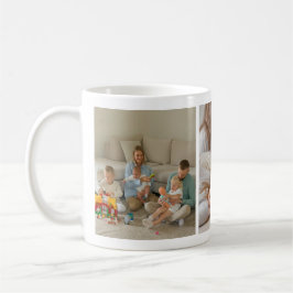 Taza De Café Collage de Fotos Familiares Personalizadas