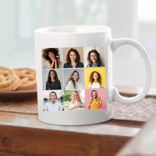 Taza De Café Collage de fotos familiares personalizadas