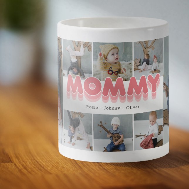 Taza De Café Collage de fotos lindo mami 8 café tafetán (Subido por el creador)