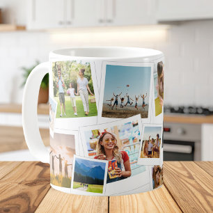 Taza De Café Collage de fotos moderno de 13 imágenes