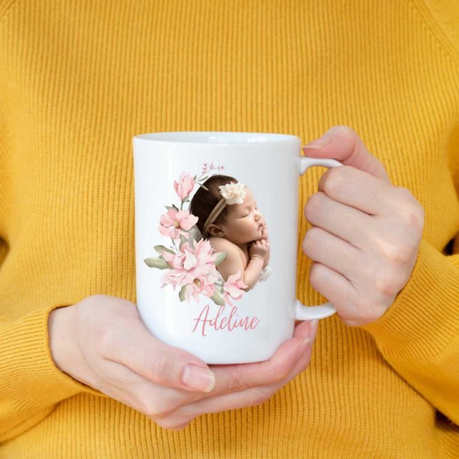 Taza De Café Collage de fotos nacido en el bebé Nueva Mug Moder (Subido por el creador)