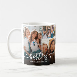 Taza De Café Collage de fotos personalizadas de mejores amigos