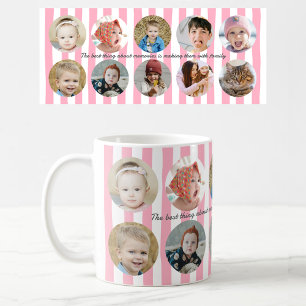 Taza De Café Collage de fotos personalizadas foto familiar fran
