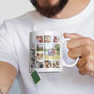 Taza De Café Collage de fotos personalizadas para novio