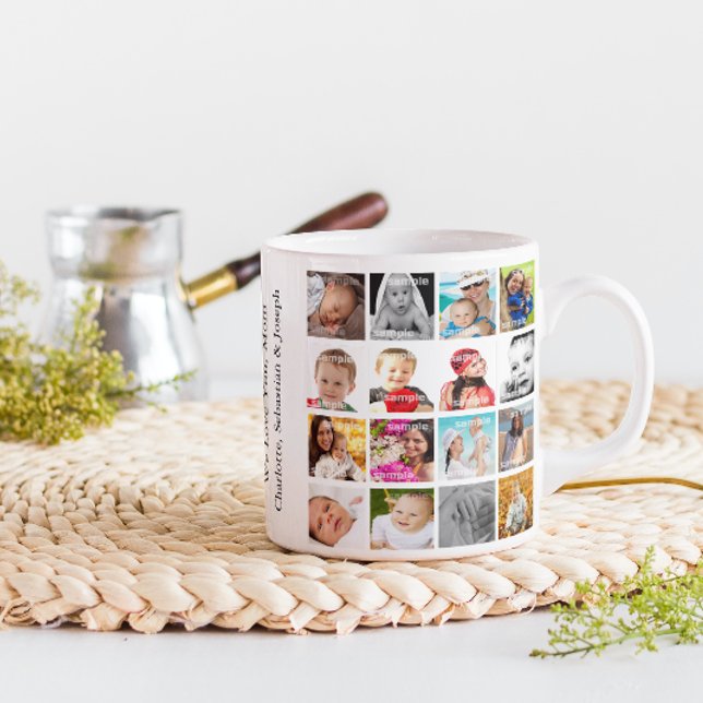 Taza De Café Collage de fotos personalizado (Subido por el creador)