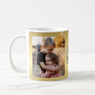 Taza De Café Collage de fotos personalizado "Amo a MAMÁ"