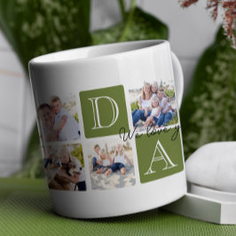 Taza De Café Collage de fotos Personalizado Dad Love 7