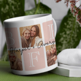 Taza De Café Collage de fotos Personalizado de los Mejores Amig
