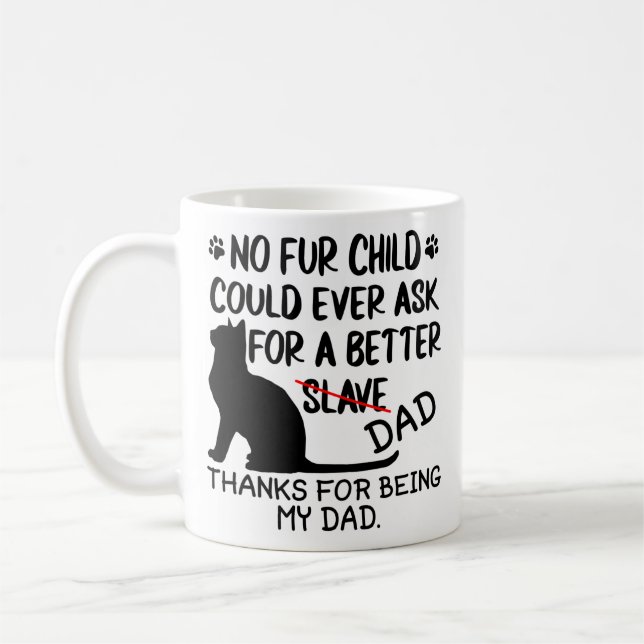 Taza De Café collage de fotos personalizado de papá y el nombre (Izquierda)