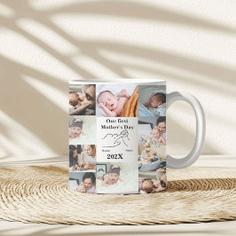 Taza De Café Collage de fotos personalizado del día de la prime