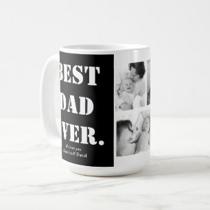 Taza De Café Collage de fotos personalizado mejor papá
