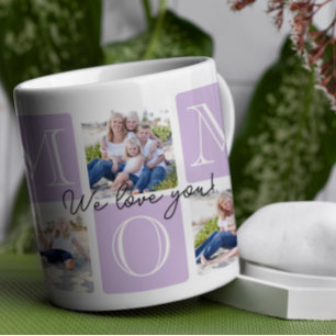 Taza De Café Collage de fotos Personalizado Mom Love 7