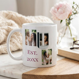 Taza De Café Collage de Fotos Personalizado para Mamá Día de la