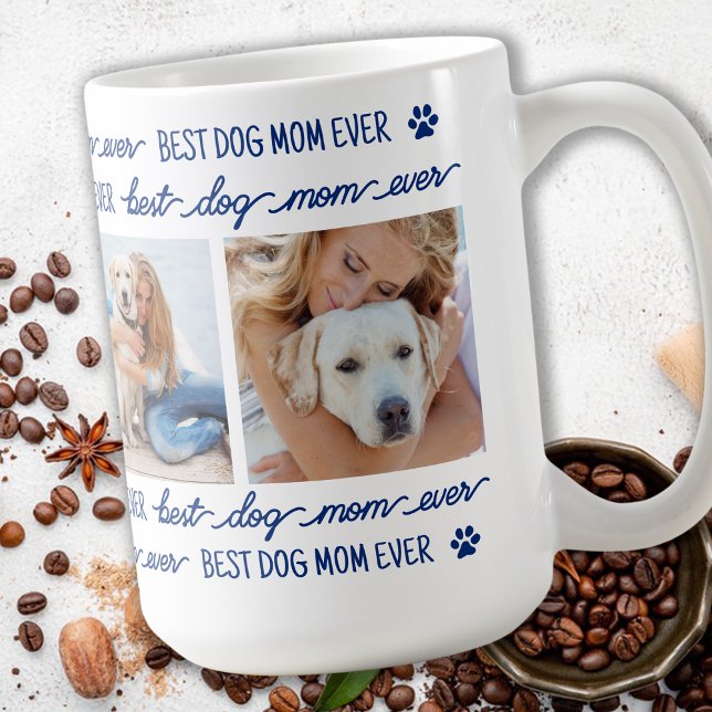 Taza De Café Collage de fotos Personalizado Perro Mamá (Subido por el creador)