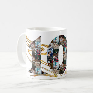 Taza De Café Collage de fotos Regalos de 10 años por año