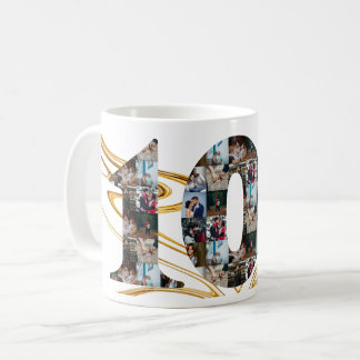 Taza De Café Collage de fotos Regalos de 10 años por año