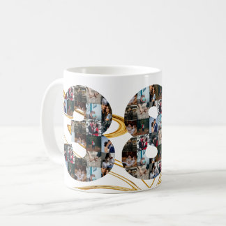 Taza De Café Collage de fotos Regalos de 38 años por año