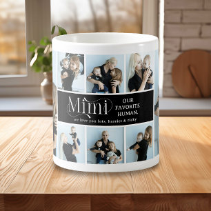 Taza De Café Collage de Fotos Sentimentales Recuerdo de Mimi