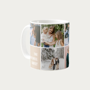 Taza De Café Collage de fotos simple de Recuerdos familiares